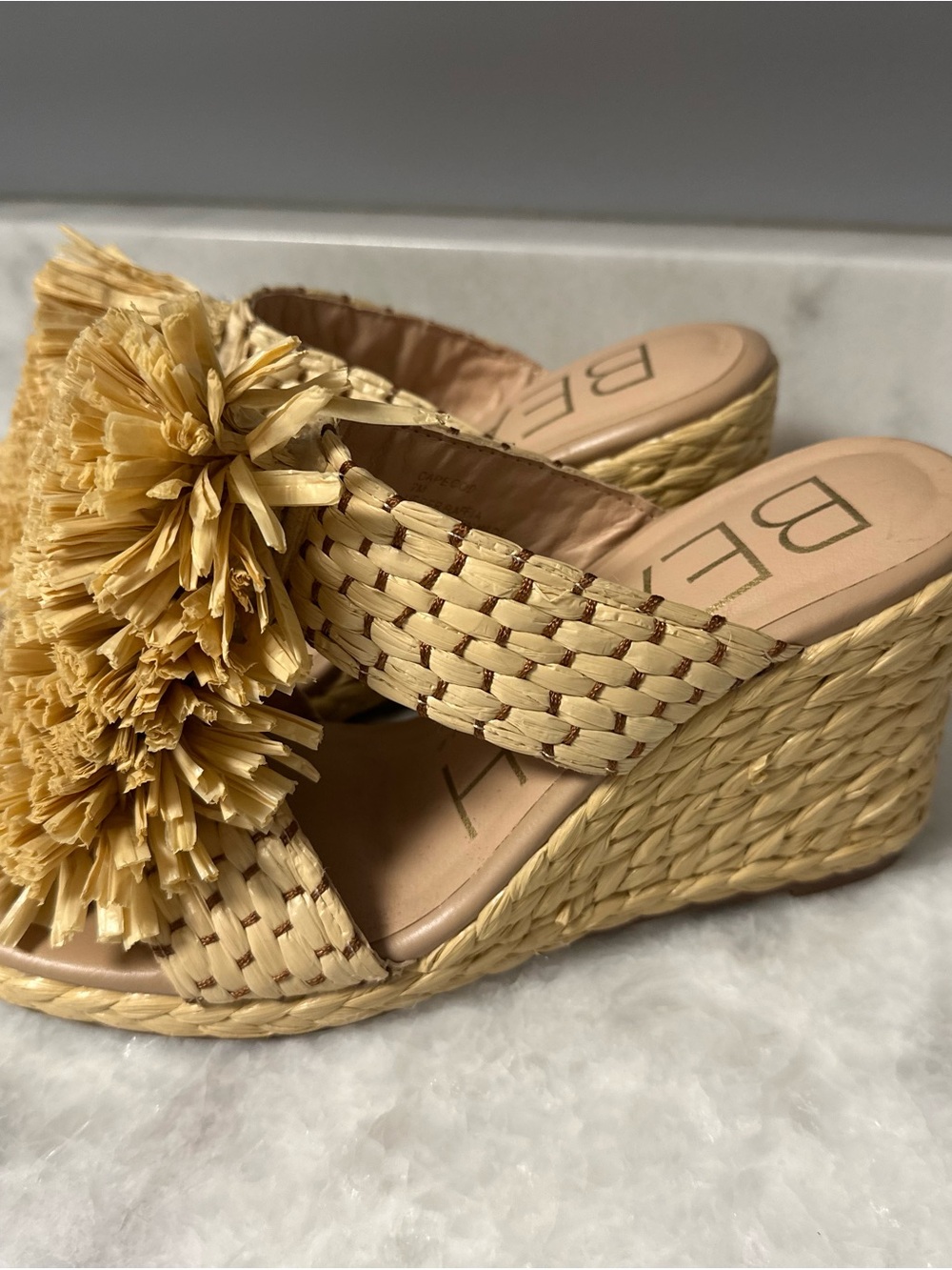 Beach by Matisse size 7 Natural Raffia Slide Sandals - Beige - Picture 4 of 12